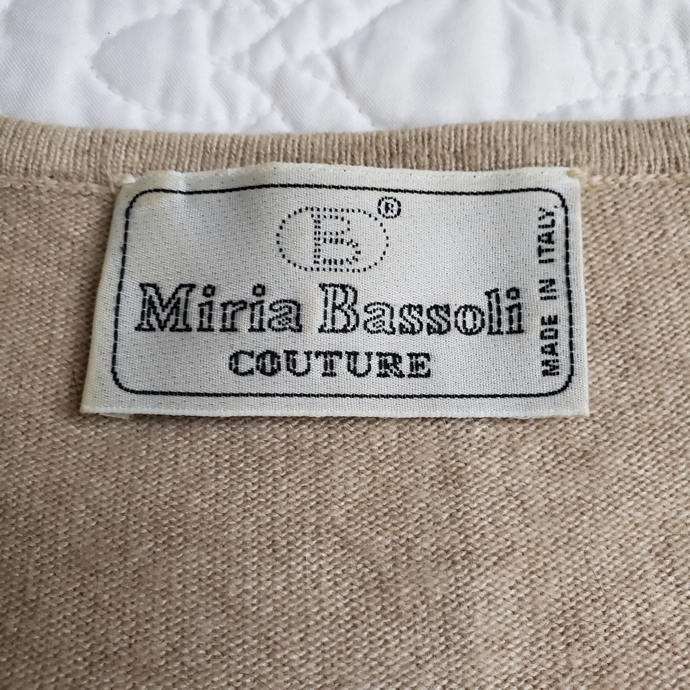 Miria Bassoli Couture Cashmere Sweater.